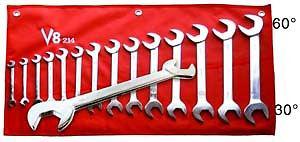 V8 tools inc 214 14 piece sae angle head combo wrench set