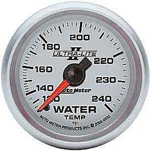 Autometer 4932 ultra-lite ii mech water temp gauge 240