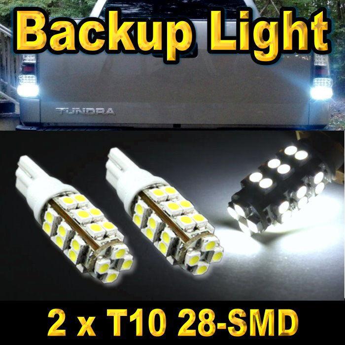 2x t10 super white 28-smd led back up reverse light bulbs 168 192 912 920 921
