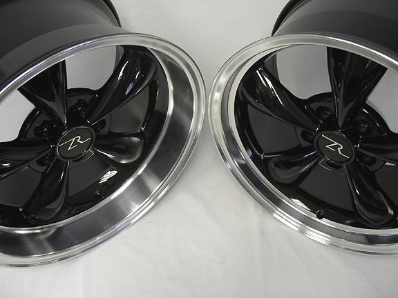 Black mustang bullitt replica wheels 17x9 & 10.5" 1994-04 rims 17 inch deep dish