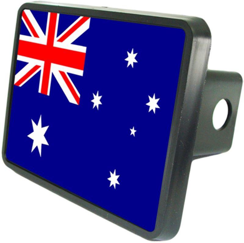 Custom hitch plug "australian flag"