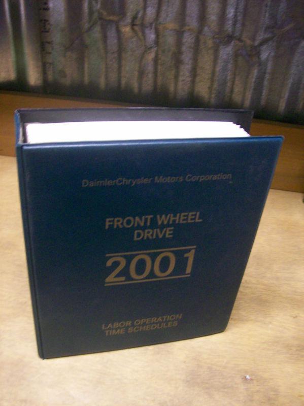 2001 daimler-chrysler front wheel drive labor operation time schedules