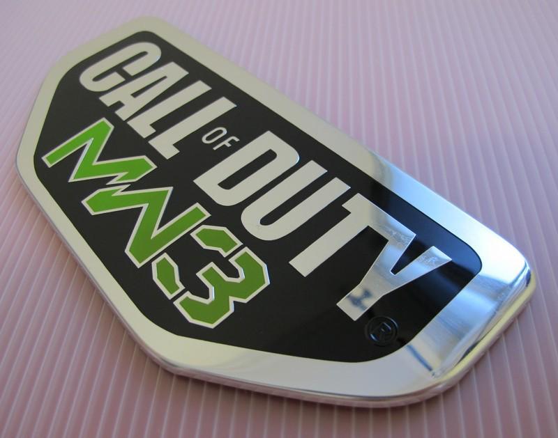 Emblem call of duty warfare 3 nameplate badge for chrysler jeep wrangler mw3