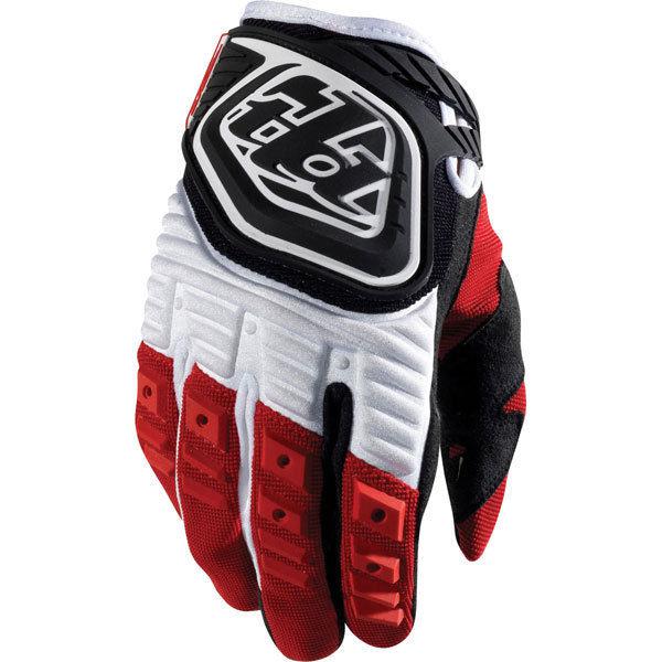 Red/black xs troy lee designs gp gloves