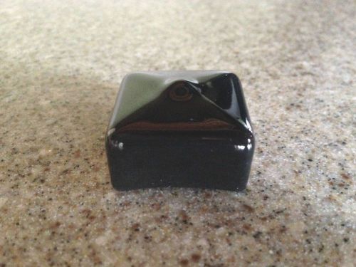 Blk 1 inch plastic square tube pole caps covers (qty: 50)