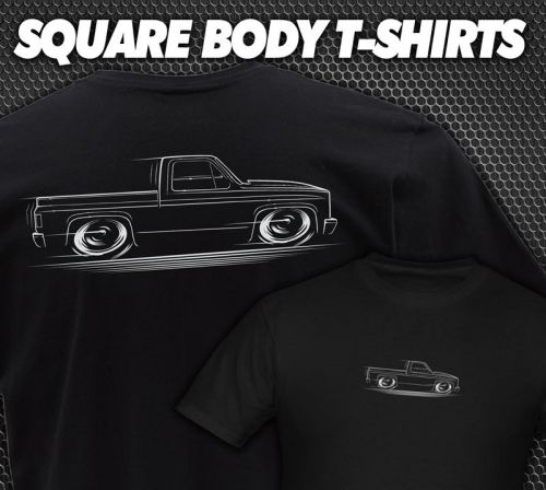 Square body chevy gmc truck t-shirt chevrolet c10 1979 1980 1981 1982 1983 1984