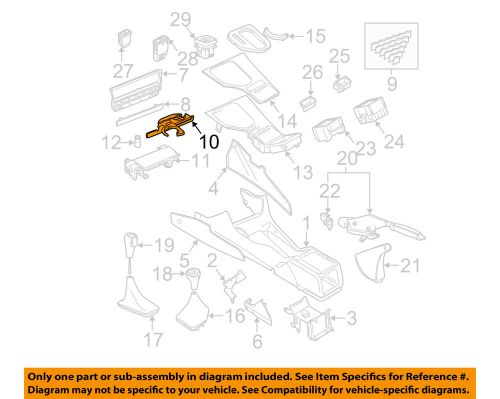 Bmw oem 97-03 540i front console-cup holder 51168190205