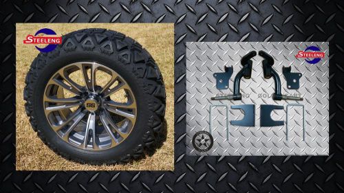 Ezgo rxv golf cart 6&#034; lift kit + 14&#034; wheels and 23&#034; all terrain tires
