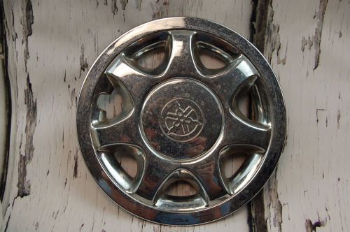 8&#034; wheel covers, 7 point star design hub caps, yamaha oem, used silver metallic