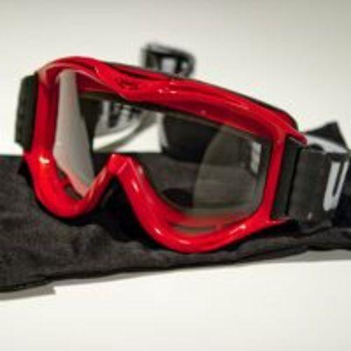 Uvex fp501 supercross motorcycle goggle red gloss