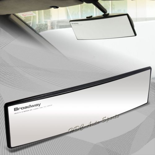 Broadway 270mm wide convex interior clip on rear view clear mirror universal 1