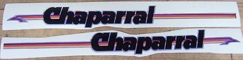 Nos chaparral motorcycle minibike gas tank stickers