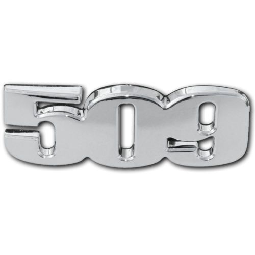 509 chrome 3d emblem sticker decal - snowmobile - new - approximately 6&#034;