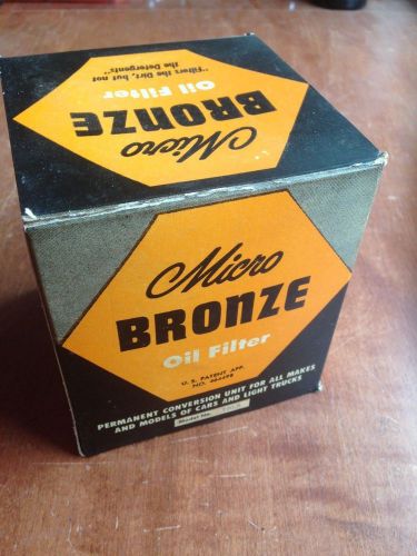 Vintage 1950s micro bronze automobile oil filter