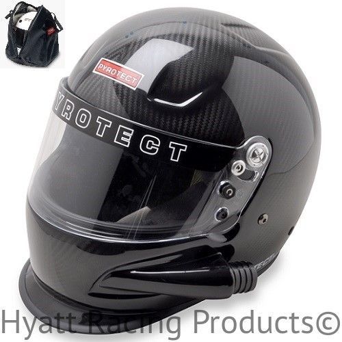 Pyrotect sa2015 paf side forced air duckbill helmet - all sizes / carbon fiber