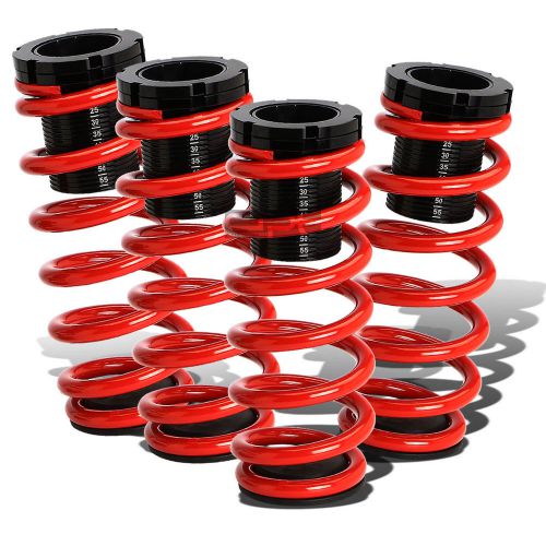 For 85-98 vw golf/jetta adjustable scaled coilover red coil springs 1-3&#034; drop