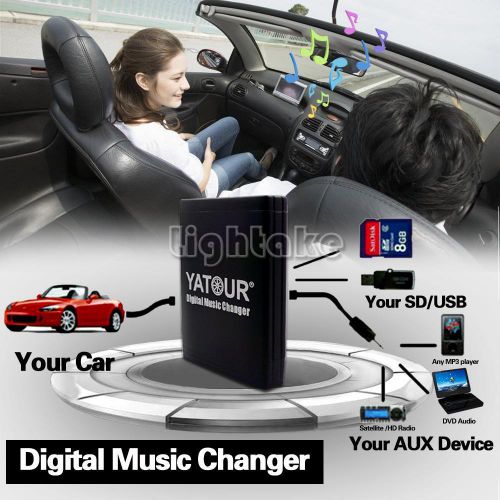 Car music cd changer adapter usb sd mp3 interface for ford 12pin focus mk2 04-07
