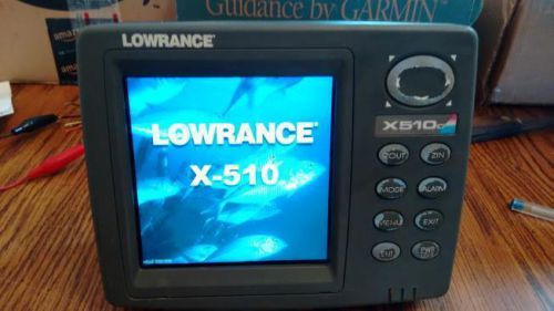 Lowrance x510c high color fishfinder sonar sounder  / with radar