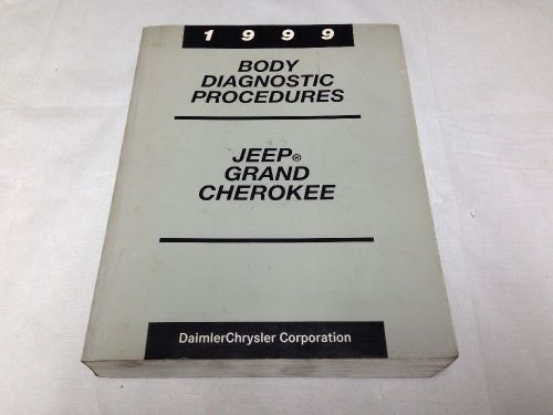 Original oem 1999 factory shop service manual jeep grand cherokee wj  body