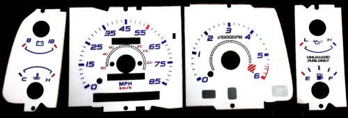 85mph indiglo blue red green glow white face gauge for 93-95 toyota supra manual