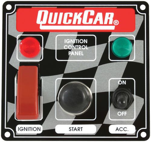 Quickcar 50-023 ignition control panel w/ flip up switch cover imca dirt drag
