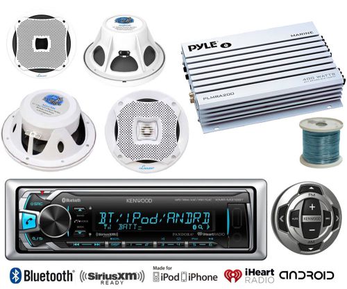 Kenwood bluetooth usb marine radio/remote,marine speakers&amp;wires,marine amplifier