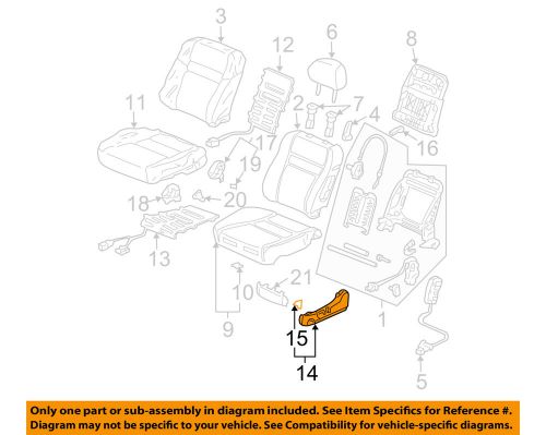 Honda oem 03-07 accord front seat-seat cover left 81638sdba72zc