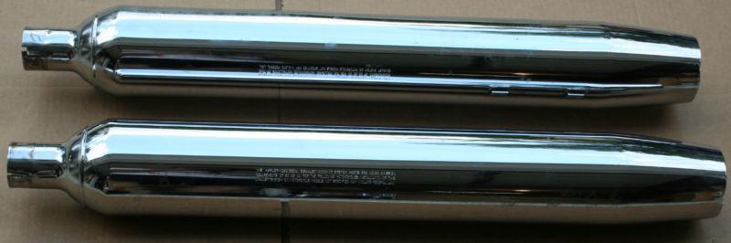 2007 #65538-07 harley pull off chrome mufflers (7)