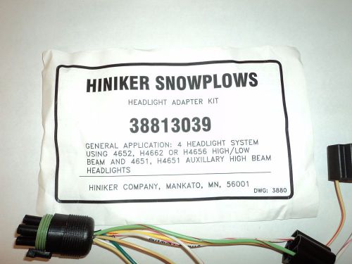 New hiniker snow plow headlight adapter kit! 38813039 - dodge gm ford