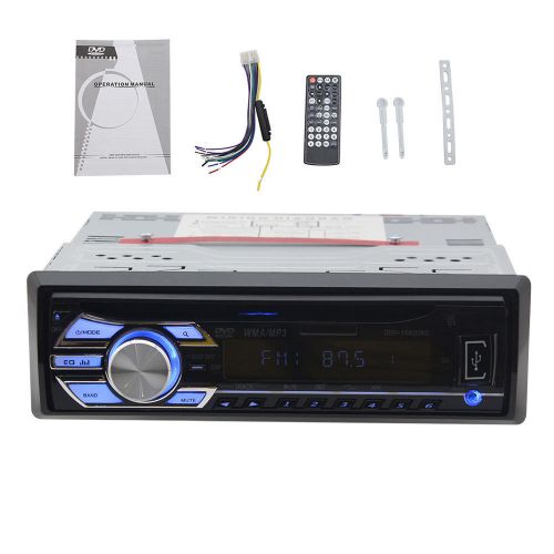 Universal 1 din car audio fm receiver radio subwoofer aux cd/dvd/vcd/mp3 player