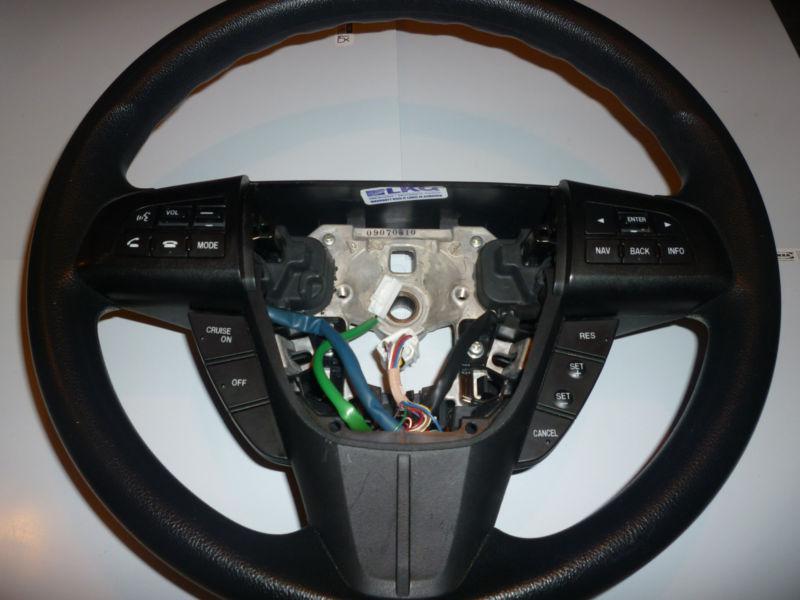 10 mazda cx7 polyurethane steering wheel w/cruise nav phone audio bluetooth oem