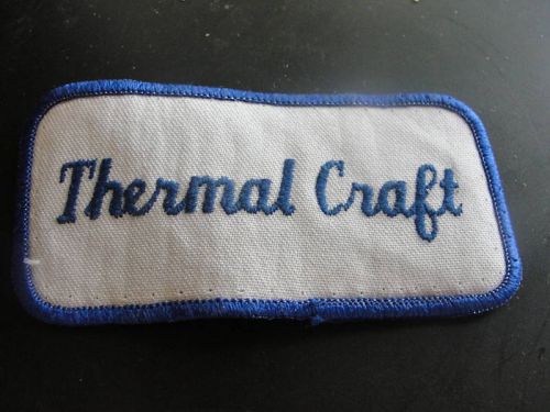 Thermal craft,vtg oldstock trucking work driver patch