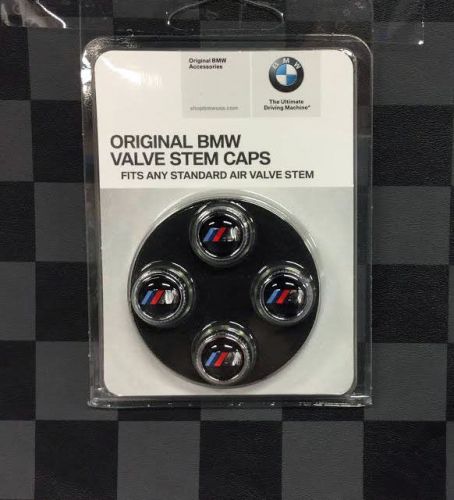 Genuine bmw //m tire stem valve  cap set 36110421543 36 11 0 421 543