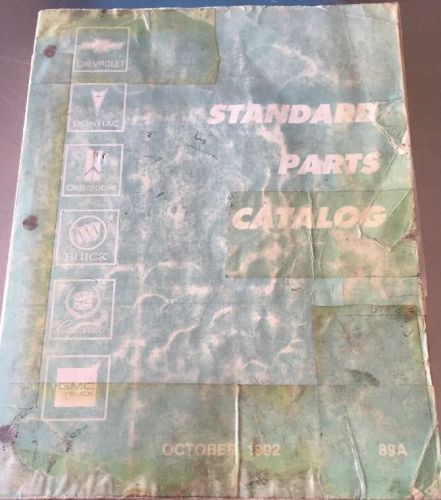 1992 standard parts catalog chev pont olds buick cadillac gmc