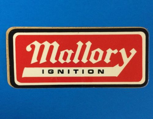 Vintage mallory ignition decal