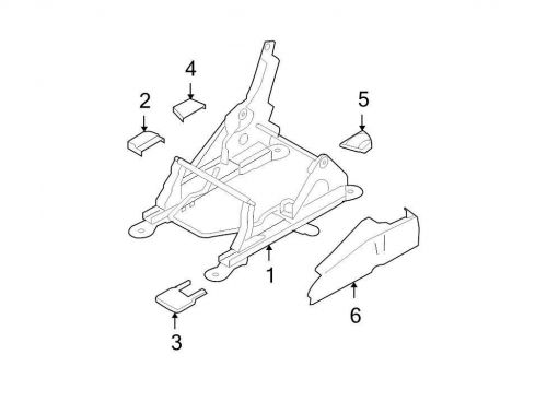 Ford oem seat track cover fl1z78666c00bb image 2
