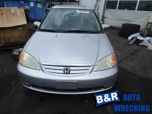 Power brake booster 1.7l sohc w/abs fits 01-05 civic 9265210
