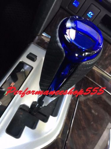 Toyota corolla altis 2014+ gear shift knob carbon with blue plastic-automatic