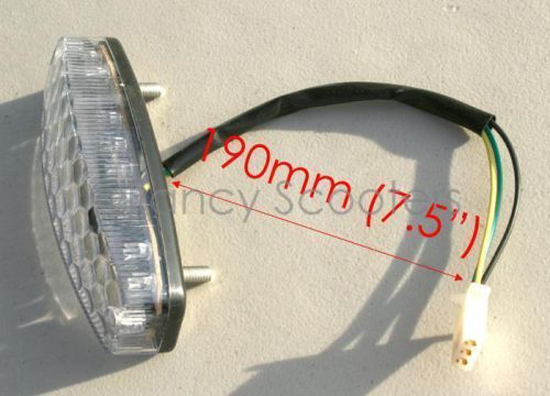 Tail light with 3 wires in a male connector for mini atvs, chinese part