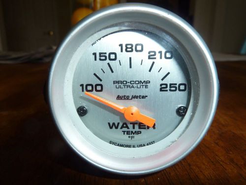 Auto-meter pro-comp ultra-lite water temperature gauge