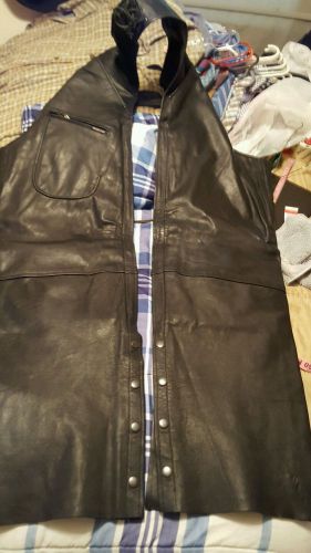 Red line black motorcycle gusseted mens chaps..xl..vgc
