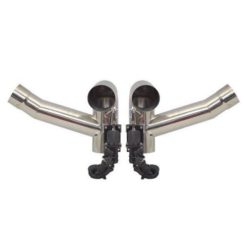 Sea ray corsa stainless steel 4 inch boat exhaust diverter (set of 2)