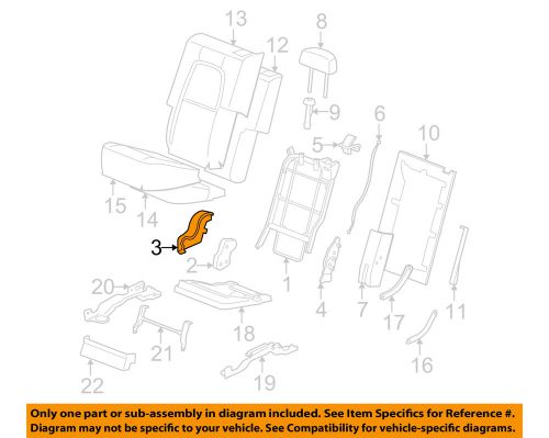 Suzuki oem 07-09 xl-7 rear seat-outer cover left 8772178j20