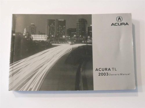 2003 acura tl owners manual book