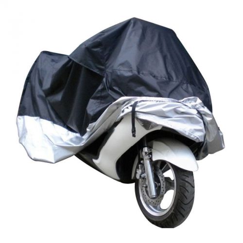 Waterproof storage cover #v for motorcycle motorbike scooter moped size l black