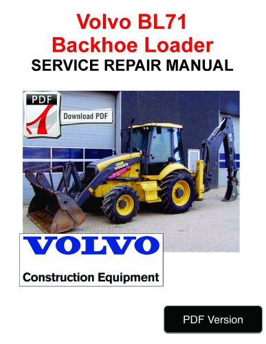 Volvo bl71 backhoe loader service repair manual