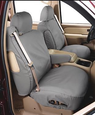 Covercraft ss2360pcgy front bucket seat covers-polycotton fabric, grey