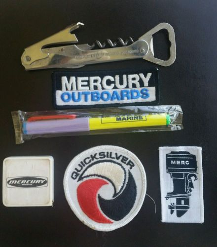 Mercury marine lot of collectibles patches tape measurer merc sticker &amp; more!