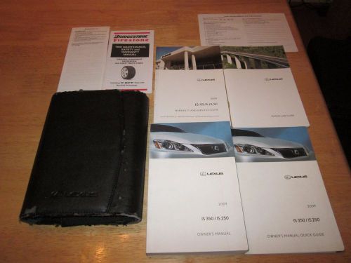 2009 lexus is250 is350 owner manual with case oem owners is 250 350