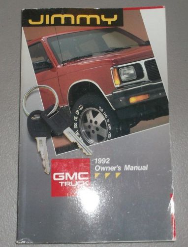 1992 gmc jimmy owners manual